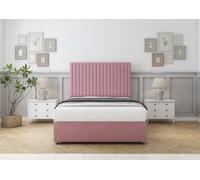 Comfort Denver Pink Plush Divan Bed Set 4 Drawers - 26" Strutted 4'6 Double