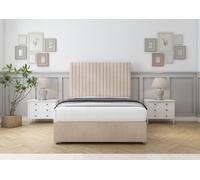 Comfort Denver Sand Naples Divan Bed Set 2 Drawers Same Side - 26" Strutted 4' Small Double