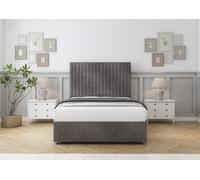 Comfort Denver Slate Naples Divan Bed Set No Drawers - 26" Strutted 6' Super King