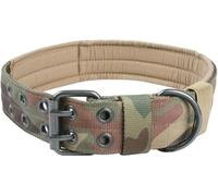 Comfort Dog Collar, Nylon Tactical Heavy Duty Thick Collar for Medium and Large Dogs, durability Training Collar, 1 Piece(Camouflage,L)