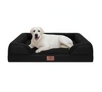 Comfort Expression Jumbo Dog Bed for Extra Large Dogs, Waterproof Orthopedic Dog Bed, Large Breed Dogs Beds, PV Washable Sofa Beds with Removable Cover & Non-Slip Bottom(Jumbo,Grey)