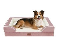Comfort Expression Large Dog Beds Waterproof Orthopedic Foam Dog Beds for Large Dogs Sofa Comfy Pet Bed with Washable Removable Cover & Non-Slip Bottom