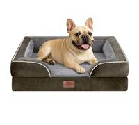 Comfort Expression Medium Dog Beds Waterproof Orthopedic Foam Dog Sofa Beds for Medium Large Dogs Comfy Pet Bed with Washable Removable Cover & Non-Slip Bottom