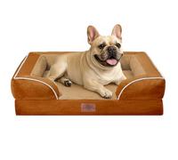 Comfort Expression Medium Dog Beds Waterproof Orthopedic Foam Dog Sofa Beds for Medium Large Dogs Comfy Pet Bed with Washable Removable Cover & Non-Slip Bottom