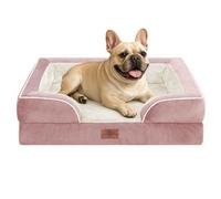 Comfort Expression Medium Dog Beds Waterproof Orthopedic Foam Dog Sofa Beds for Medium Large Dogs Comfy Pet Bed with Washable Removable Cover & Non-Slip Bottom