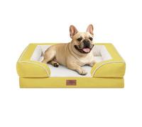 Comfort Expression Medium Dog Beds Waterproof Orthopedic Foam Dog Sofa Beds for Medium Large Dogs Comfy Pet Bed with Washable Removable Cover & Non-Slip Bottom
