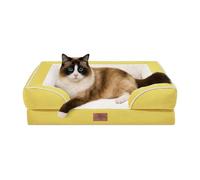 Comfort Expression Small Dog Beds Waterproof Cat Beds Orthopedic Foam Sofa Bed for Small Dogs Comfy Pet Bed with Washable Removable Cover & Non-Slip Bottom
