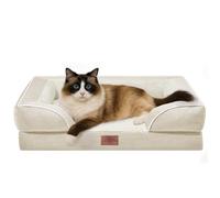 Comfort Expression Small Dog Beds Waterproof Cat Beds Orthopedic Foam Sofa Bed for Small Dogs Comfy Pet Bed with Washable Removable Cover & Non-Slip Bottom