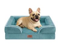 Comfort Expression Small Dog Beds Waterproof Orthopedic Foam Dog Sofa Beds for Medium Dogs Comfy Pet Bed with Washable Removable Cover & Non-Slip Bottom