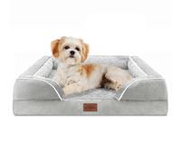 Comfort Expression Small Dog Beds Waterproof Orthopedic Foam Dog Sofa Beds for Medium Dogs Comfy Pet Bed with Washable Removable Cover & Non-Slip Bottom