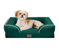 Comfort Expression Small Dog Beds Waterproof Orthopedic Foam Dog Sofa Beds for Medium Dogs Comfy Pet Bed with Washable Removable Cover & Non-Slip Bottom