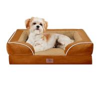Comfort Expression Small Dog Beds Waterproof Orthopedic Foam Dog Sofa Beds for Medium Dogs Comfy Pet Bed with Washable Removable Cover & Non-Slip Bottom