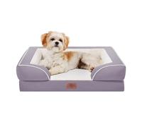 Comfort Expression Small Dog Beds Waterproof Orthopedic Foam Dog Sofa Beds for Medium Dogs Comfy Pet Bed with Washable Removable Cover & Non-Slip Bottom