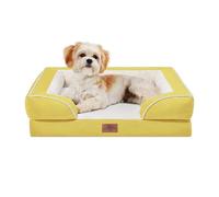 Comfort Expression Small Dog Beds Waterproof Orthopedic Foam Dog Sofa Beds for Medium Dogs Comfy Pet Bed with Washable Removable Cover & Non-Slip Bottom
