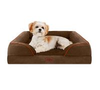 Comfort Expression Small Dog Beds Waterproof Orthopedic Foam Dog Sofa Beds for Medium Dogs Comfy Pet Bed with Washable Removable Cover & Non-Slip Bottom