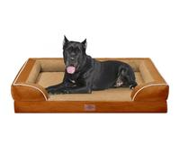 Comfort Expression XXL Orthopedic Dog Bed for Extra Large Dogs, Waterproof Orthopedic Foam Dog Beds, Washable Dogs Sofa Beds with Removable Cover & Non-Slip Bottom