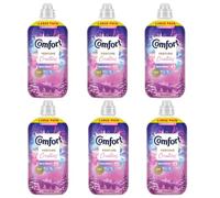 Comfort Fabric Conditioner Aurora Blooms Winter Edition 45 Wash Long-Lasting Freshness & Softness for Clothes Floral Winter Fragrance Assorted Packs (Pack of 6)