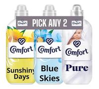 Comfort Fabric Conditioner Bundle | Pick Any 2 | Sunshiny Days | Pure | Blue Skies | 33 Washes | 2 x 990Ml