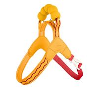 Comfort-Fit Adjustable Dog Harness, Breathable Mesh for Walking, Hiking, Secure Lead Attachment for Small, Medium, Large Breeds (Yellow, m)