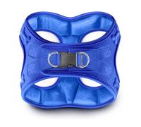 Comfort Fit Dog Harness Step in No Pull Harness for Medium Small Large Sized Dogs Soft Padded No Escape Harness Adjustable Easy Buckle Leash Attachment D-Ring Extra Comfort Inside Velvet Plush M Blue