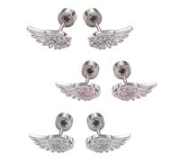 Comfort Fit Wing Themed Cartilage Studs Alloy Portable Designs Long Time Wear for Her Styles Stylish Ear Piercing