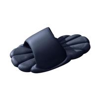 Comfort Flat Sandals for Women Beach Sandals Petal Summer Comfortable Indoor Home Bathroom Bathing Outdoor Slippers Plastic Slippers Girls Womens Sliders Size 6.5 (Navy, 6)