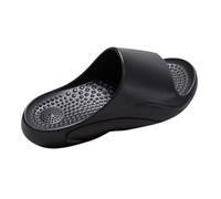 Comfort Flat Sandals for Women Black Sandals Women's Home Slippers Summer Indoor Bathroom PVC Non Leisure Comfortable Thick Bottom Sandal Slippers Black Wedge Size 3 Sandels for (,7)