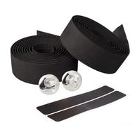 Comfort Focused Bicycle Handlebar Tape Compatible with Various Cycling Activities, Includes Bar End Tapes (Black)