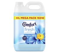 Comfort Fresh Blue Skies Fabric Conditioner Softener with Motion-Activated Fragrance Technology 100 Days of Freshness 160 washes (4.8 L)