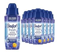 Comfort Fresh Blue Skies Liquid Scent Booster Elixir 342 ml Effective in Short and Cold Cycles Bead Infused Fabric Conditioner for Long-Lasting Fragrance, 8 Pack