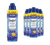 Comfort Fresh Scent Booster Blue Skies Laundry Elixir (216 Washes) Fresh aquatic and red fruit fragrance, up to 10x more freshness, bead-infused formula, 828ml, Pack of 6