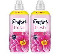 Comfort Fresh Spring Blossom Fabric Conditioner Softener with Motion-Activated Fragrance Technology 100 Days of Freshness 31 washes (930 ml) (Pack of 2)