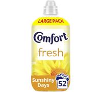 Comfort Fresh Sunshiny Days Fabric Conditioner, 52 washes (1.56 L) - Softener with Motion-Activated Fragrance Technology, enjoy 100 Days of Freshness* from a single wash