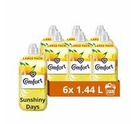 Comfort Fresh Sunshiny Days Fabric Conditioner Softener With Motion-Activated Fragrance Technology 100 Of Freshness 288 Washes (6