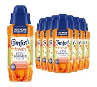 Comfort Fresh Sunshiny Days Liquid Scent Booster Elixir 342 ml Effective in Short and Cold Cycles Bead Infused Fabric Conditioner for Long-Lasting Fragrance, 8 Pack