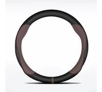 Comfort Grip Car Steering Wheel Cover Non-Slip Leather For VW For Polo For Teramont For Atlas For T-Roc For T-cross(O Brown)