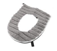 Comfort Heated Toilet Seat Cover, 43x37cm 5 Levels Temperature Control Toilet Seat Warmer, USB Powered Washable Toilet Seat Cushion with Timing Function for Home Hotel Bathroom