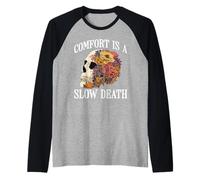 Comfort is A Slow Death Motivation Discipline Growth - Raglan Baseball Tee
