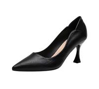 Comfort Ladies Womens Kitten Heel Court Shoes Low Mid Heel Flexi Sole Wide E Fitting Classic Smart Casual Formal Work Office Outdoor All Occasions Wider Fit Slip On,Black 3,6.5