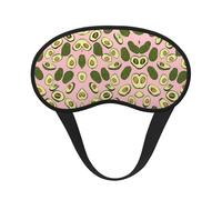 Comfort Lightweight Avocado Pink Art Sleeping Eye Mask with Elastic Band for Sleeping Travel Yoga - No Pressure Sleeping Eye Mask