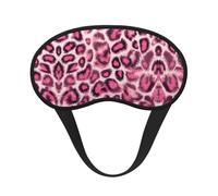 Comfort Lightweight Eye Mask for Sleeping Travel Shift Work & Meditation - Animal Skin Fur Camouflage Pink Leopard Print Pressureless 3D Eye Cover for Girls Women Kids