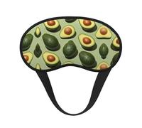 Comfort Lightweight Eye Mask for Travel/Naps/Yoga/Plane/Night - Green Avocado Art Pressureless Blindfold Eyeshade for Side Sleepers