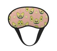 Comfort Lightweight Sleep Eye Mask for Naps Travel Yoga - Pink Avocado Pattern No Pressure Plane Eye Cover for Men Women Kids