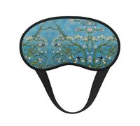 Comfort Lightweight Sleeping Eye Mask for Sleeping Trip Meditation - Beautiful Apricot Flower Blossom Art Light Blocking Traveling Sleeping Eye Mask Cover for Men Women Kids