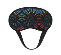 Comfort Lightweight Sleeping Eye Mask for Travel/Naps/Yoga/Plane/Night - Black Tie Dye Art Pressureless Eyeshade for Kids Girls Teens Women