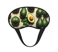 Comfort Lightweight Sleeping Eye Mask for Travel/Naps/Yoga/Plane/Night - Green Avocado Art Pressureless Eyeshade for Kids Girls Teens Women