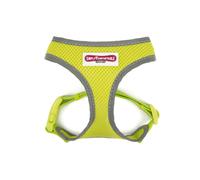 Ancol Hi Vis Mesh Padded Dog Harness Lime - Poly Weave Webbing Reflective Band - Lightweight Breathable Adjustable Comfortable Puppy Pet Training Accessory - XS - 28-40cm