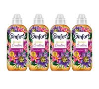 Comfort Passion Bloom Fabric Conditioner 780ml 26 Wash Floral Fabric Softener for Soft Smooth & Fresh Laundry (Pack of 4)