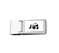 Comfort Peer Food Mood Art Deco Fashion Slim Money Clip Stainless Holder Pocket Wallet