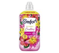Comfort Perfume Creations Tropical Lily Fabric Conditioner Softener with Motion-Activated Fragrance Technology 100 Days of Freshness 45 washes (1.35 L)